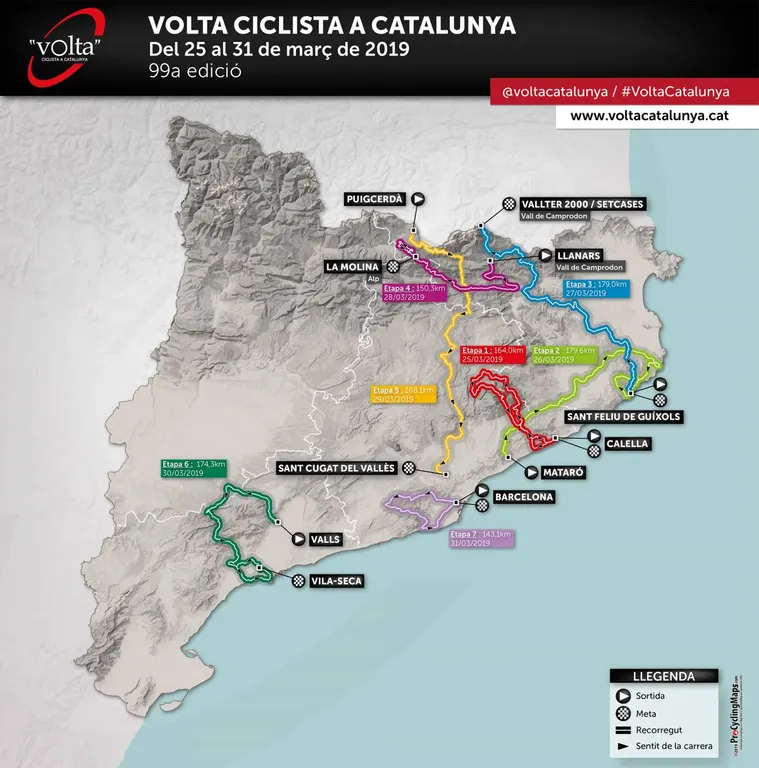 Comença a Calella la Volta Ciclista a Catalunya