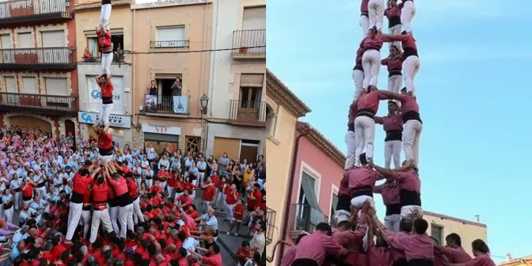 Tripleta de la Vella i ensopegada amb el 3de9 amb folre de la Joves
