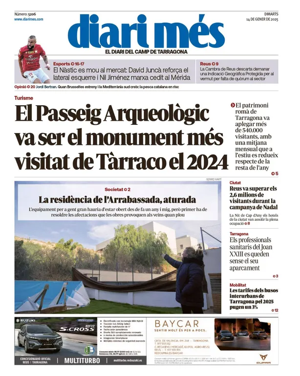 Cop d'ull als diaris d'aquest dimarts 14 de gener