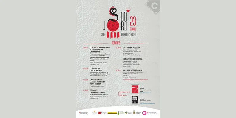Contes, lectures, concerts, signatures , sardanes, llibres i roses, aquest Sant Jordi a la Seu