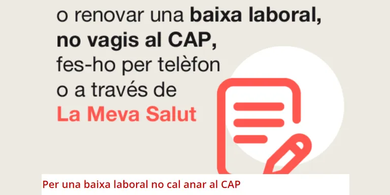 Nous tramits que ha especificat el Canal Salut de la Generalitat