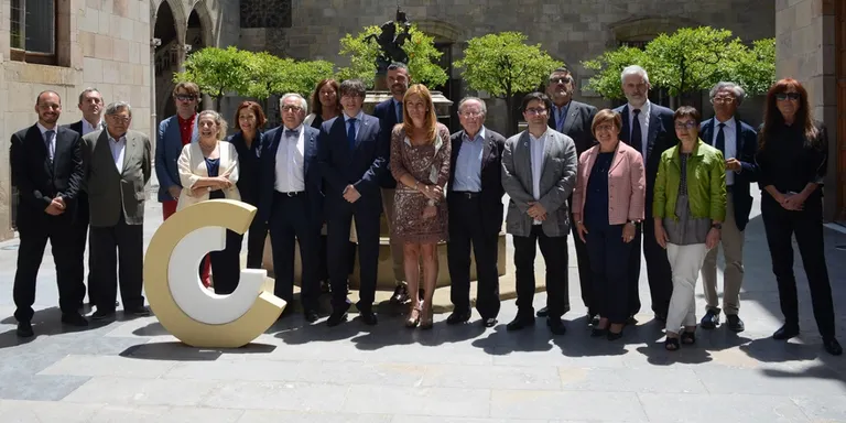 Recepció als Premis Nacionals de Cultura 2017 al Palau de la Generalitat