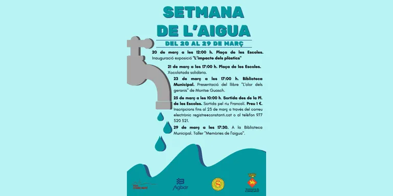 El taller "Memòries de l’aigua" tancarà les activitats de la Setmana de l’Aigua a Constantí