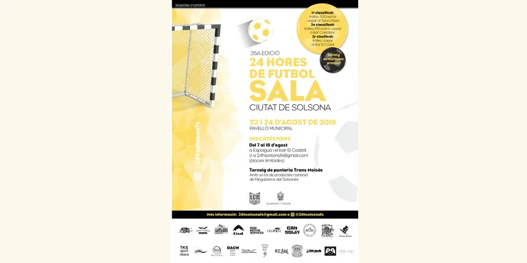 Obertes les inscripcions per a les 24h de Futbol Sala Ciutat de Solsona