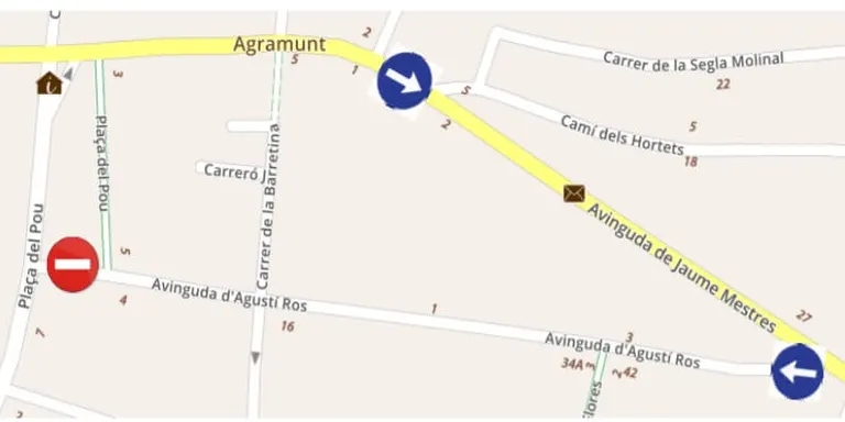Tall provisional i canvis de circulació a l'Avinguda Agustí Ros