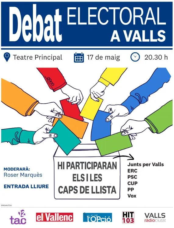 El debat electoral en directe a Ràdio Ciutat de Valls
