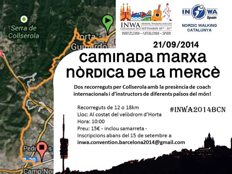 La marxa nòrdica es promociona a Barcelona amb la Convenció Anual de l'INWA