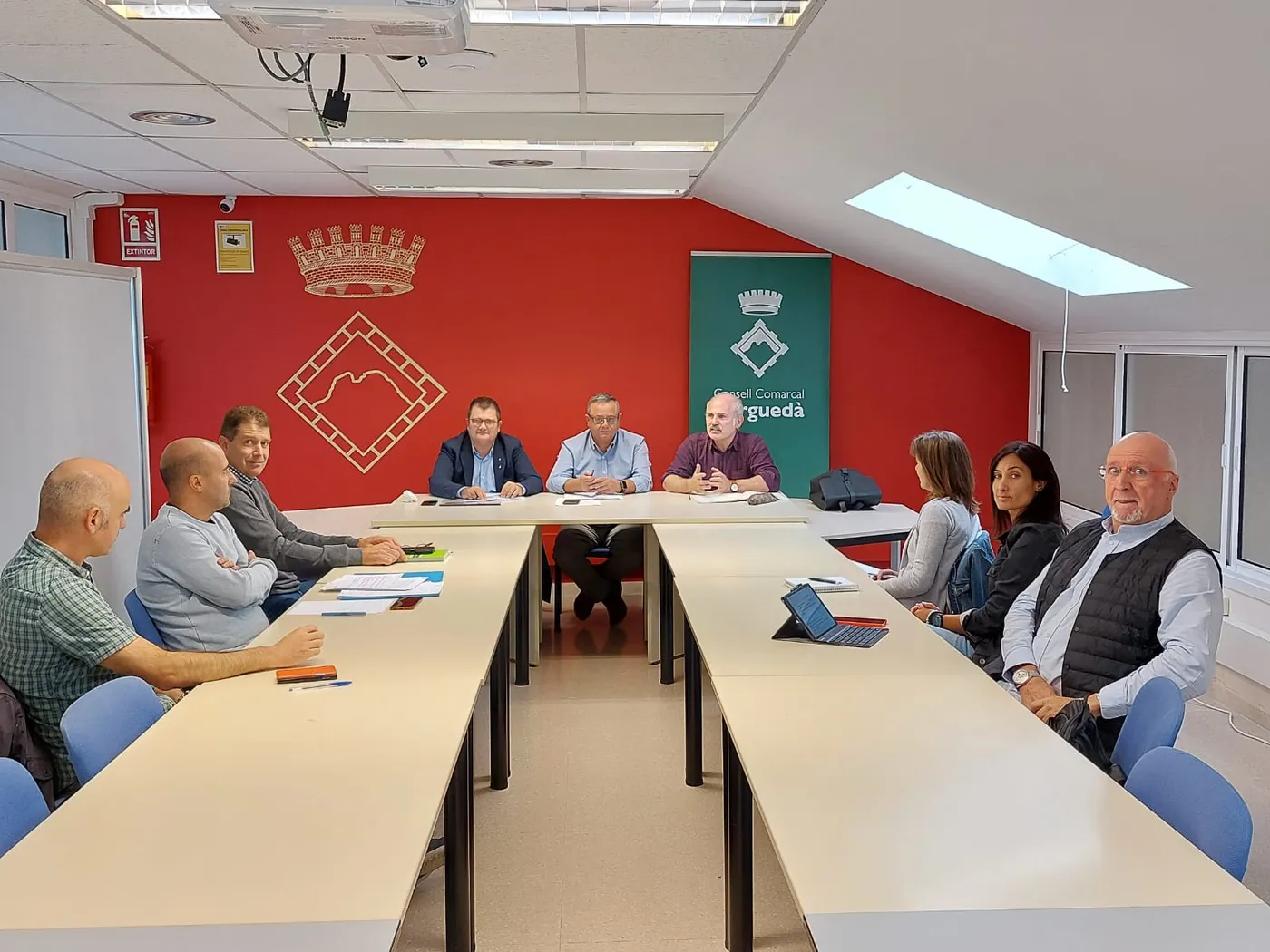 Front comú del Consell Comarcal del Solsonès i l'Ajuntament de Navès per demanar la millora de la C-26 en el tram Navès-Montmajor