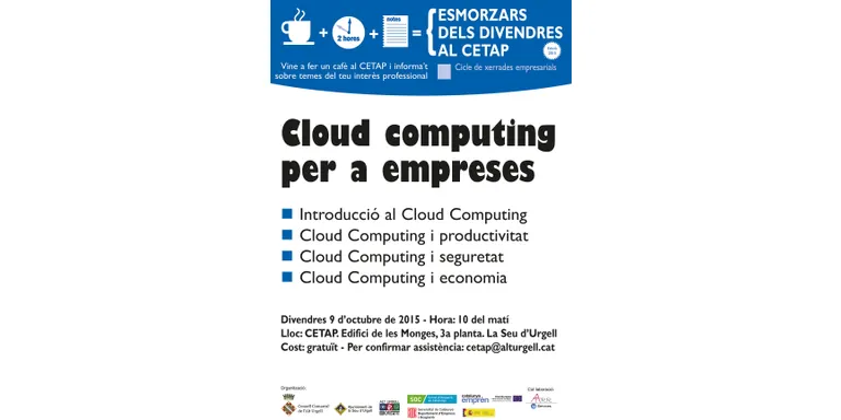 El “cloud computing” estrena la nova temporada dels Esmorzars del Divendres
