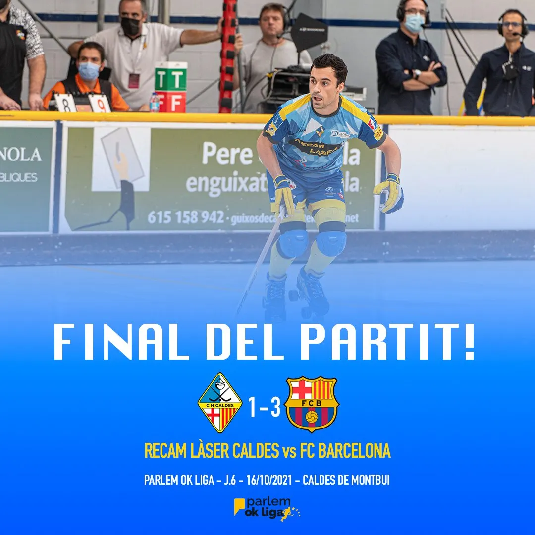 El Recam Làser Caldes planta cara al Barça però perd i ja és cuer en solitari de l'OK Lliga