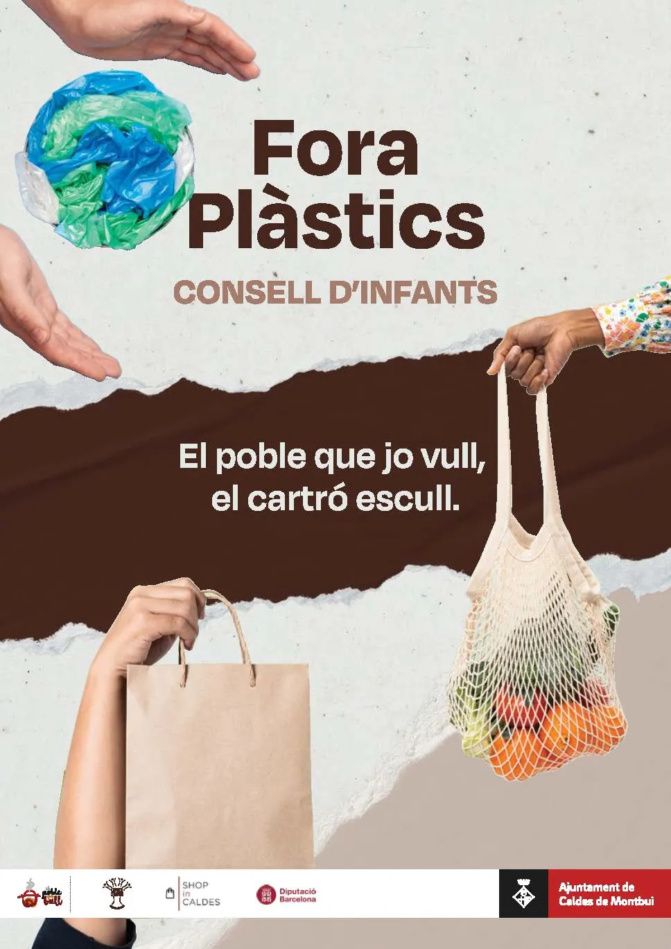 Arrenca la campanya impulsada pels escolars calderins perquè els comerços locals redueixin l'ús de plàstics