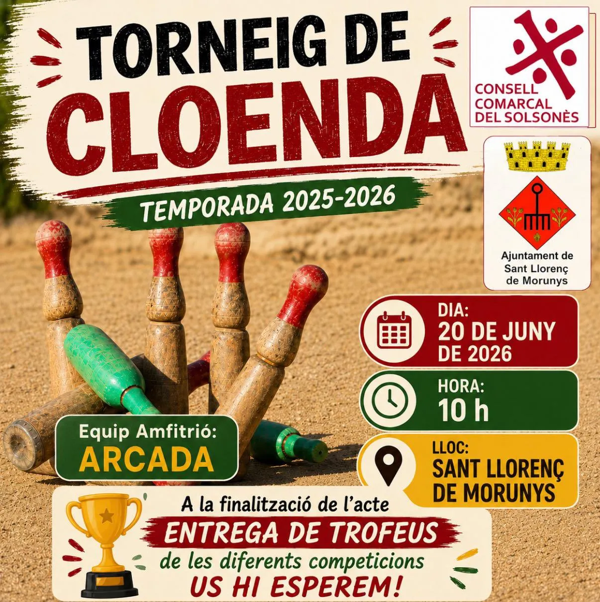 L’Arcada és l’amfitrió del Torneig de Cloenda de la Lliga de Comarcal de Bitlles