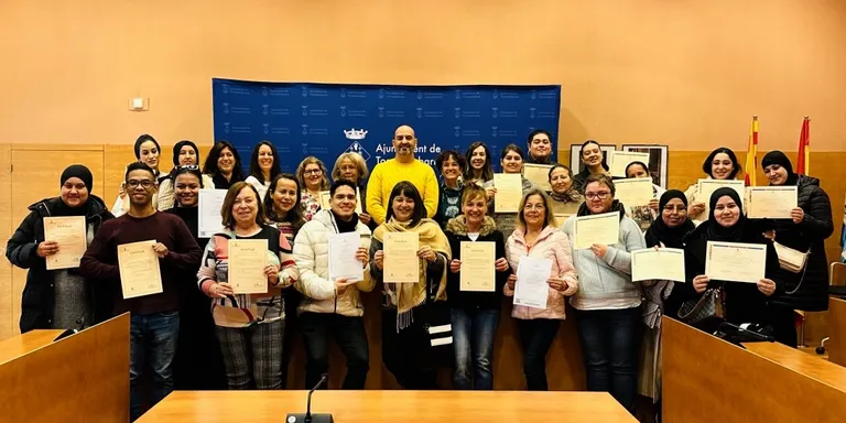 Lliurats 63 certificats de formació dels cursos organitzats per l'Ajuntament