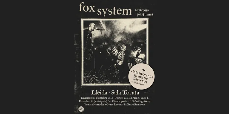 El trio rossellonenc Fox System presenta el seu nou EP “Cançons Póstumes” a la sala Tocata de Lleida