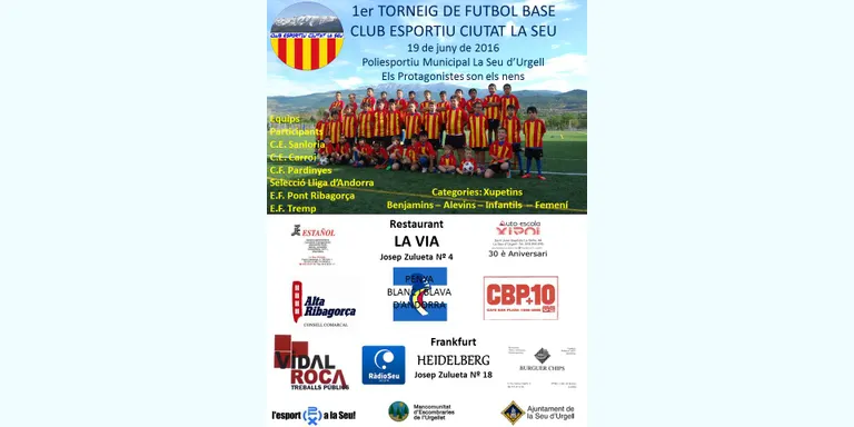 El CE Ciutat La Seu organitza el seu primer Torneig de Futbol Base