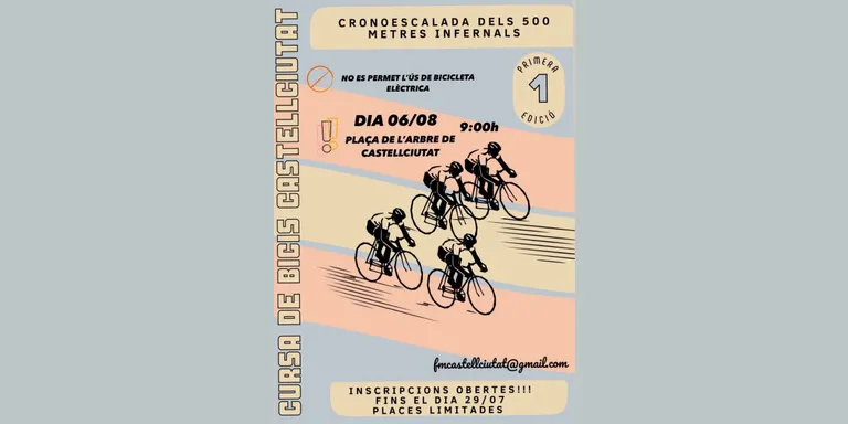 Castellciutat estrena la 'Cronoescalada dels 500 Metres Infernals' en el marc de la seva Festa Major