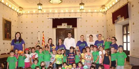 Visita de l'Esplai Pixies a l'Ajuntament de la Seu
