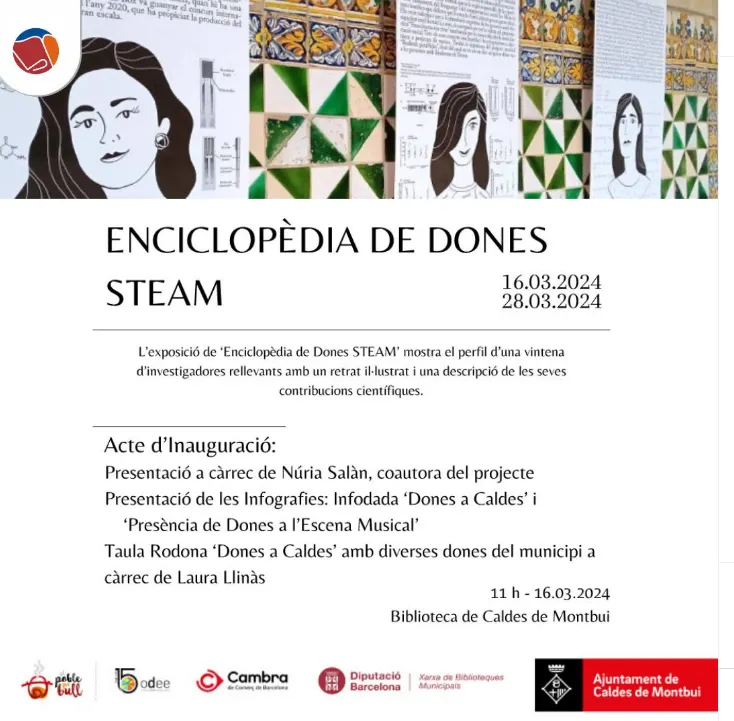 L’exposició “Enciclopèdia de dones STEAM” aterra a la Biblioteca
