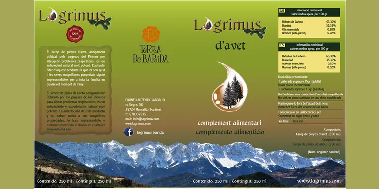 Impulsen des del Baridà un xarop de pinya d'avet