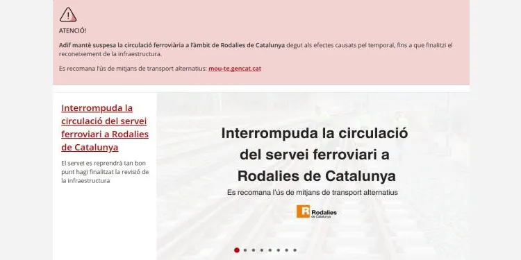 La suspensió del servei de Rodalies i Regionals a tot el país genera el desconcert entre els viatgers