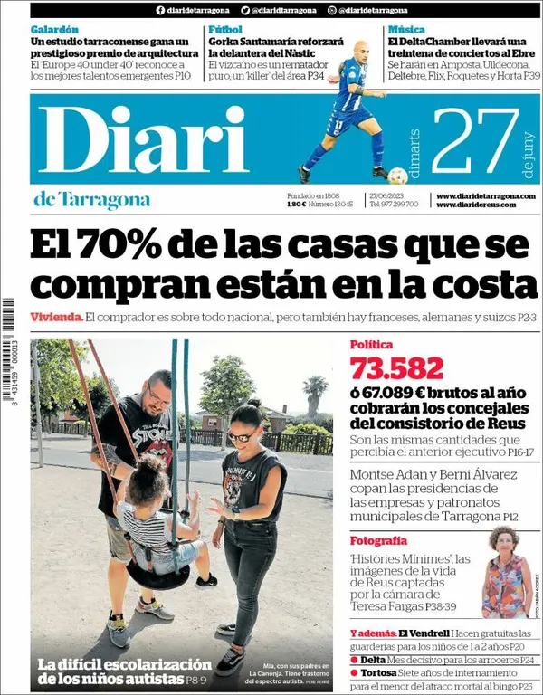 Consulta les portades dels diaris d'aquest 27 de juny
