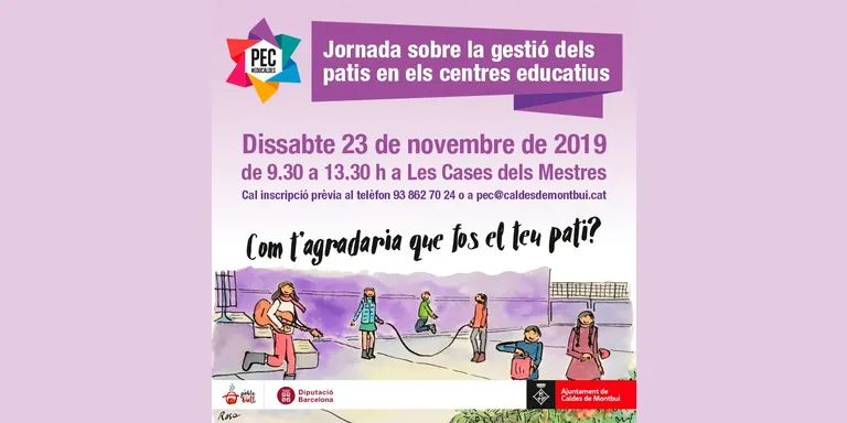 El Projecte Educatiu de Caldes valora el pati i el menjador com a espais educadors