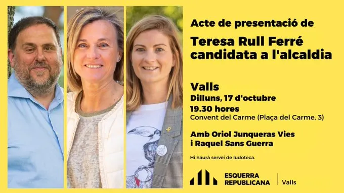 Presentació oficial de Teresa Rull com a candidata a l’alcaldia per ERC