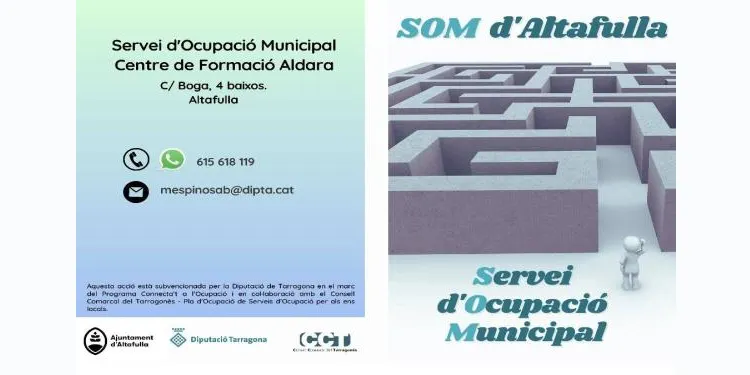 L'Ajuntament d'Altafulla obre un nou servei d'orientació laboral de la mà del CCT i la Diputació de Tarragona