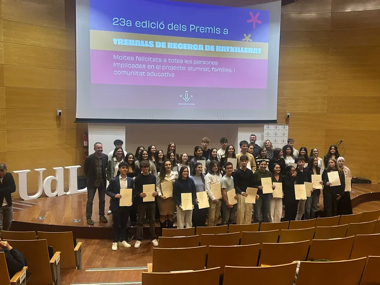 Quatre alumnes dels instituts d’Almenar i Torrefarrera, reconeguts als Premis de Treballs de Recerca de la UdL