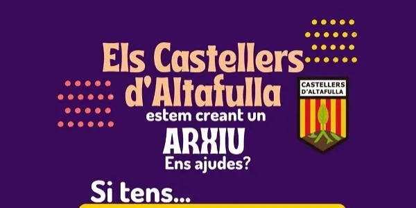 Els Castellers d’Altafulla fan una crida a la ciutadania per recopilar arxius relacionats amb la colla
