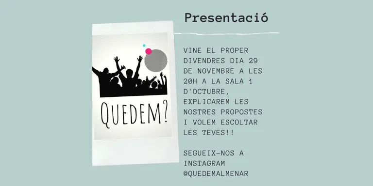Presentació Associació "Quedem?" Almenar
