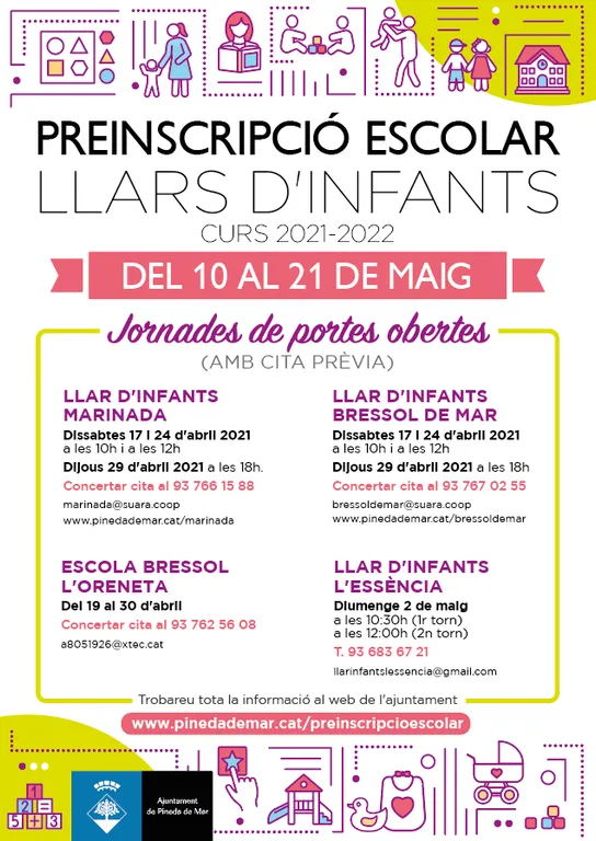 Jornades de Portes Obertes a les Llars d'Infants de Pineda pel curs vinent