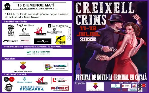Es presenta una nova edició del festival Creixell.Crims, que tindrà lloc de l’11 al 13 de juliol