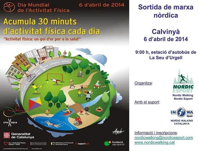 Nova sortida de marxa nòrdica a Calvinyà