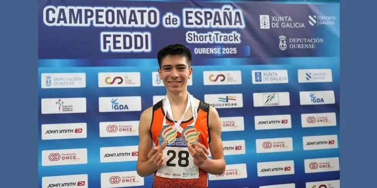El catllarenc Raúl Paredes, doble medalla de plata en el Campionat d’Espanya d’Atletisme FEDDI
