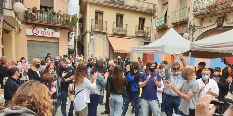 Comerciants i veïns del Barri Antic es concentren per denunciar els problemes d’inseguretat