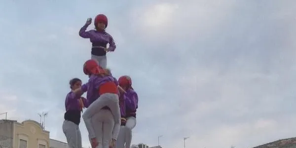 Els Castellers d’Altafulla porten castells de sis a la Diada del Mercadal a Reus
