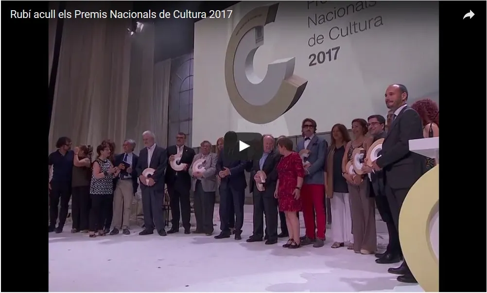 Rubí acull els Premis Nacionals de Cultura 2017