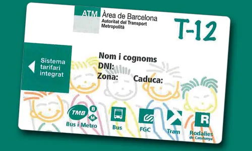 Transport públic gratuït per a nois i noies d’entre 4 i 16 anys, amb la T-16