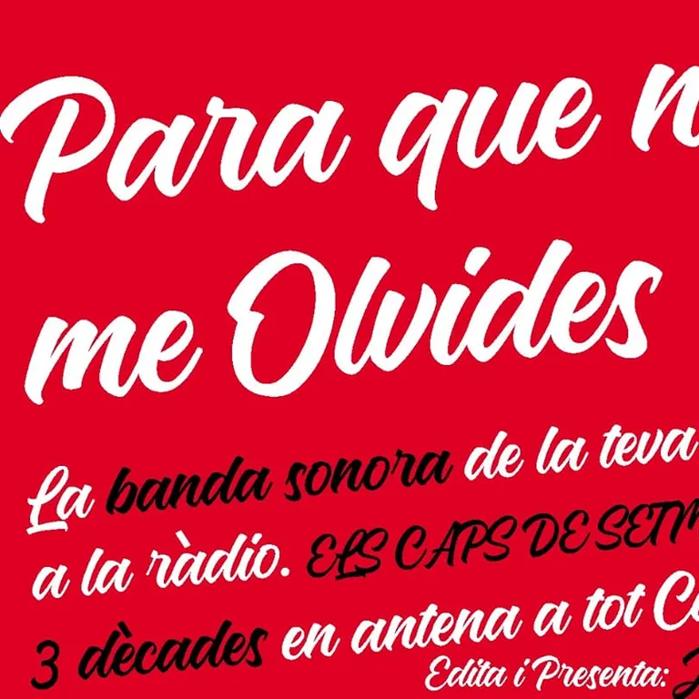 PARA QUE NO ME OLVIDES