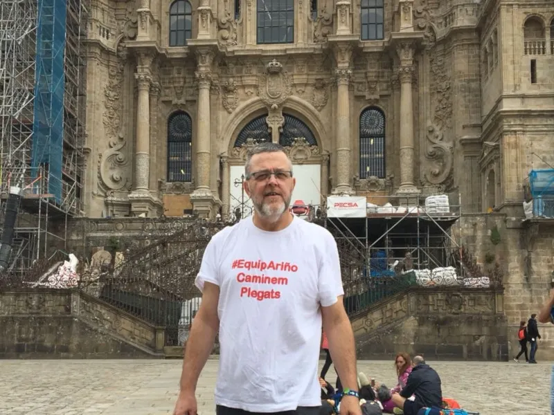José Luís Ariño en un viatge recent