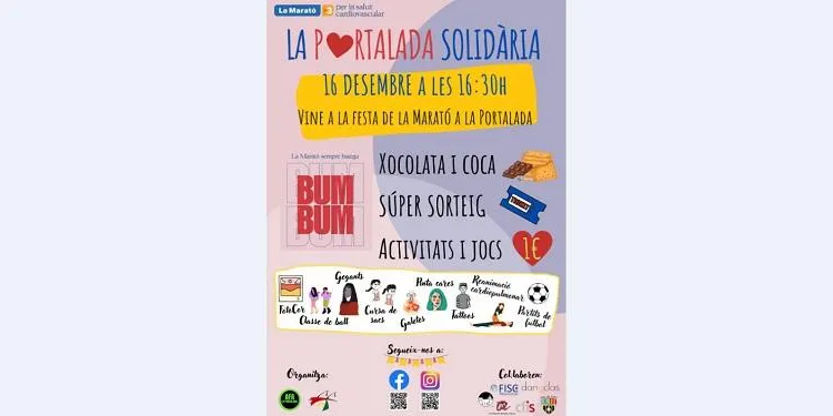 L'Escola La Portalada aposta per la solidaritat amb una jornada lúdica destinada a La Marató de TV3