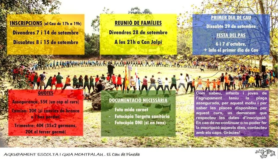 El Cau de Pineda barreja esport, muntanya i jocs, i comença les inscripcions