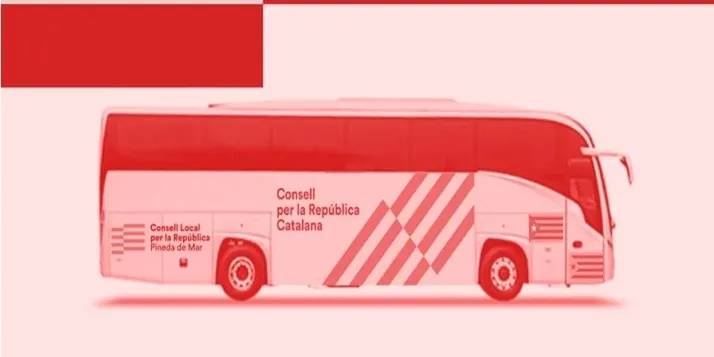 Autocars des de Pineda per anar a Barcelona a la manifestació de l'11 de Setembre