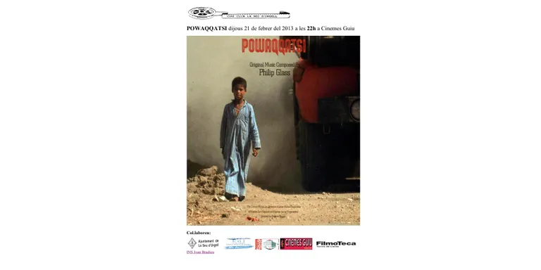 'Powaqqatsi', de Godfrey Reggio, nova proposta de Cineclub la Seu