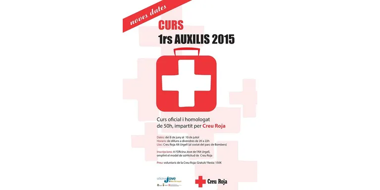 Obertes les inscripcions per a un curs de primers auxilis de la Creu Roja a la Seu