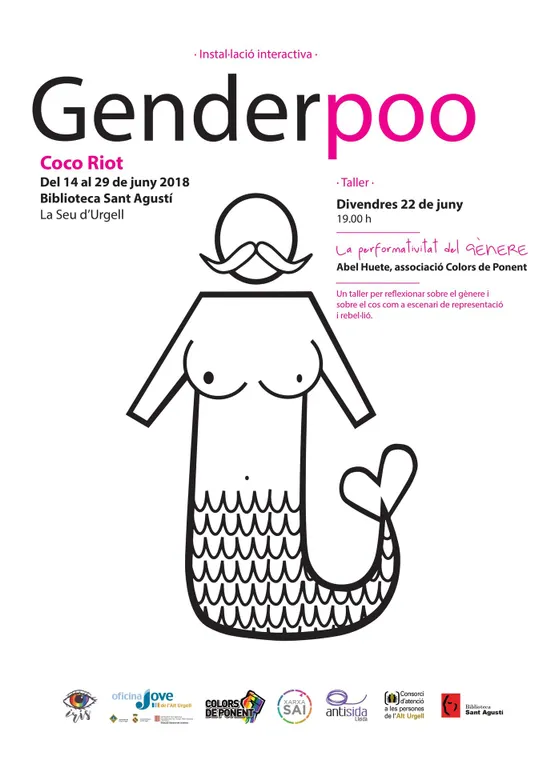Exposició 'Genderpoo', de Coco Riot, a la Biblioteca Sant Agustí de la Seu d’Urgell
