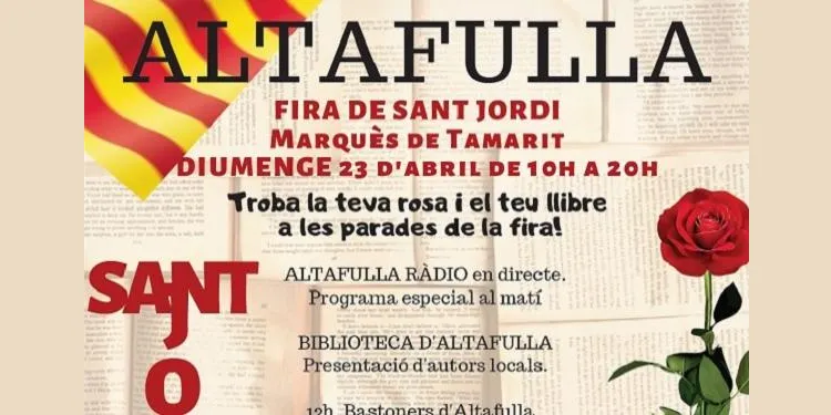 Les roses més fresques i els llibres més nous ja són a punt per acompanyar-nos aquest Sant Jordi a Altafulla