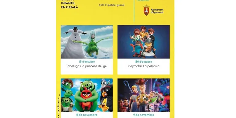 El CINC, el cicle de cinema infantil en català torna a Agramunt
