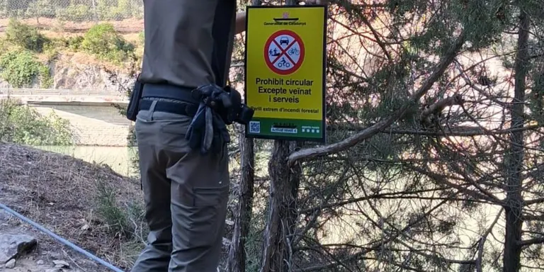 S'estableixen noves restriccions pel perill extrem d'incendi forestal